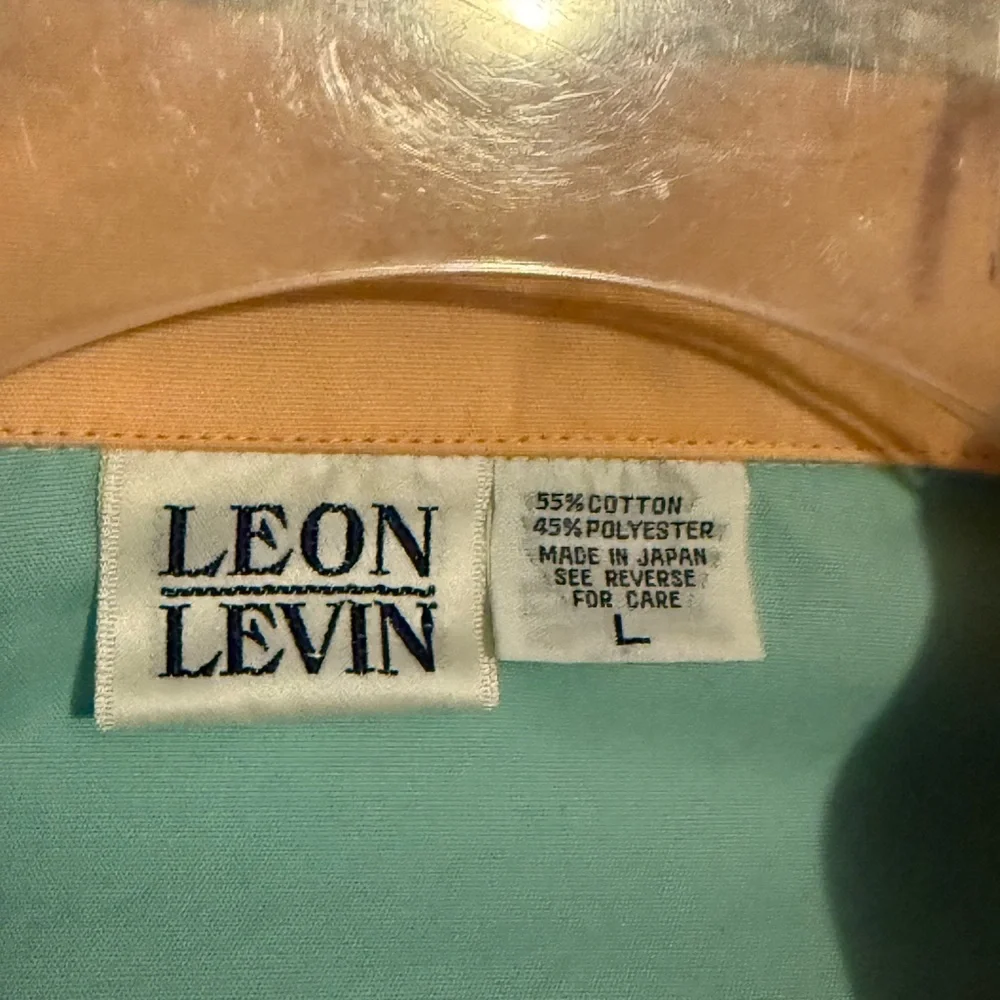 Unisex Leon Levin Vintage 90’s Color Block Long Sleeve Button Up Shirt - Picture 2 of 3